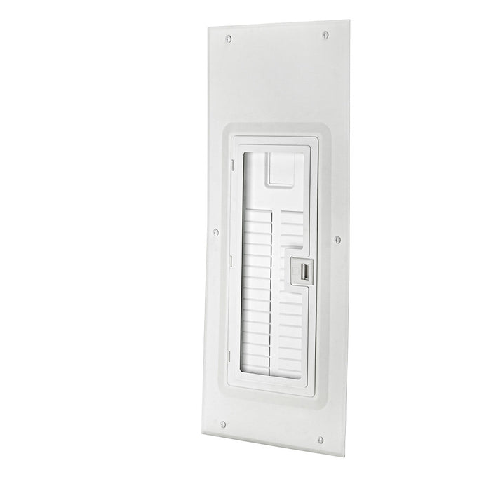Leviton Load Center NEMA 1 Indoor Cover And Door With Window 30 Spaces With Instruction Sheet And Mounting Hardware (LDC30-W)