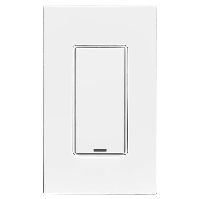 Leviton Lumina RF Decora 1-Button Multi-Function BLE Keypad With Room Controller And LED Feedback Functionality 120-277VAC 50/60Hz (DLDNK-1W)
