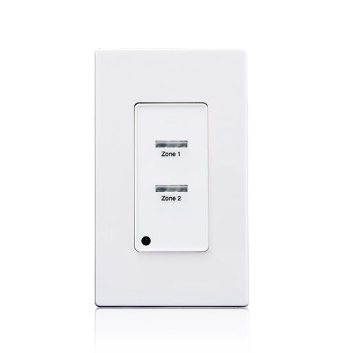 Leviton Low Voltage Pushbutton Station 2 Button-On/Off 1-Gang White (LVS-2W)