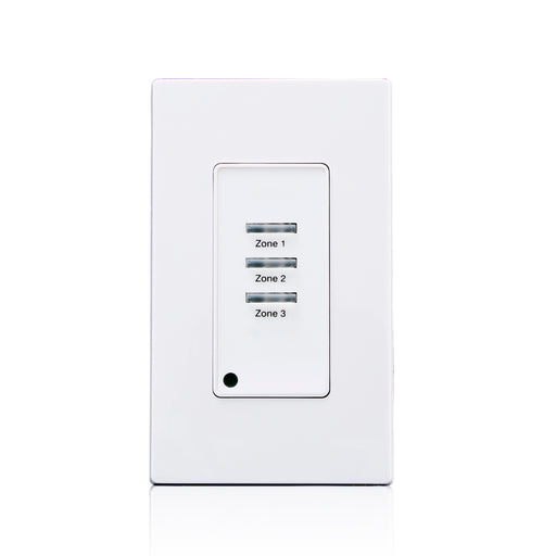 Leviton Low Voltage Pushbutton Station 3 Button-On/Off 1-Gang White (LVS-3W)