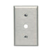 Leviton 1-Gang .406 Inch Hole Device Telephone/Cable Wall Plate Standard Size 302 Stainless Steel Strap Mount (84018-40)