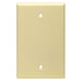 Leviton 1-Gang 1-Blank Box Mounted Midway Nylon Wall Plate Light Almond (PJ13-T)