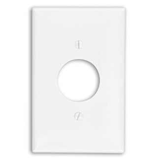 Leviton 1-Gang Single 1.406 Inch Hole Device Receptacle Wall Plate Midway Size Thermoplastic Nylon Device Mount Ivory (PJ7-I)