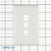 Leviton Midsize 1-Gang QuickPort Wall Plate 3-Port White (41091-3WN)