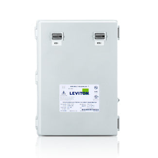 Leviton Medium Mini Meter MMU 120/208V 3P/4W REF Voltage 2 Dual Element Meters NEMA 4X Current Transformers Not Included (6M302-CFG)