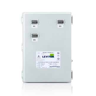 Leviton Medium Mini Meter MMU 120/208V 3P/4W REF Voltage 3 Dual Element Meters NEMA 4X Current Transformers Not Included (6M303-CFG)