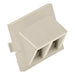 Leviton 2-Port Angled MOS (Multimedia Outlet System) QuickPort Adapter 1.5 Units High Ivory (41294-2QI)