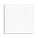 Leviton 2-Gang No Device Blank Wall Plate Standard Size Thermoplastic Nylon Box Mount White (80725-W)
