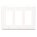 Leviton 3-Gang Decora/GFCI Device Decora Wall Plate Standard Size Thermoplastic Nylon Device Mount White (80411-NW)