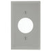 Leviton 1-Gang Single 1.406 Inch Hole Device Receptacle Wall Plate Standard Size Thermoplastic Nylon Device Mount Gray (80704-GY)
