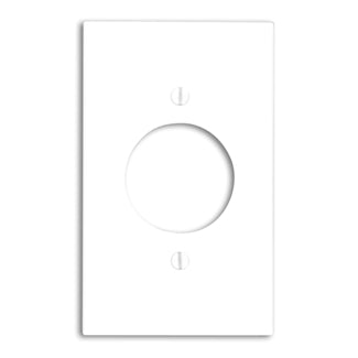 Leviton 1-Gang 1.60 Inch Diameter Device Receptacle Wall Plate Standard Size Thermoplastic Nylon Device Mount White (80720-W)