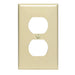 Leviton 1-Gang Duplex Device Receptacle Wall Plate Standard Size Thermoplastic Nylon Device Mount Ivory (80703-I)