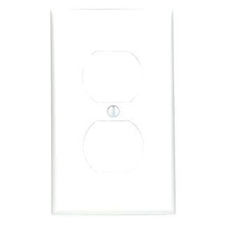 Leviton 1-Gang Duplex Device Receptacle Wall Plate Standard Size Thermoplastic Nylon Device Mount Orange (80703-ORG)