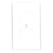 Leviton 1-Gang Duplex Device Receptacle Wall Plate Standard Size Thermoplastic Nylon Device Mount Orange (80703-ORG)