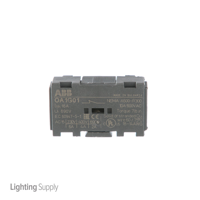 Leviton 30/60/80 Amp Non-Fused Auxiliary Contact Normal Closed Gray (AUXNC-NF)