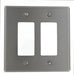 Leviton 2-Gang Decora/GFCI Device Decora Wall Plate Oversized 302 Stainless Steel Device Mount (SO262)