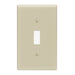 Leviton 1-Gang Toggle Device Switch Wall Plate Standard Size Thermoset Device Mount Ivory (86001)