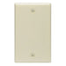 Leviton 1-Gang No Device Blank Wall Plate Standard Size Thermoset Box Mount Ivory (86014)