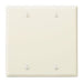 Leviton 2-Gang No Device Blank Wall Plate Standard Size Thermoset Box Mount Light Almond (78025)