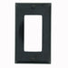 Leviton 1-Gang Decora/GFCI Device Decora Wall Plate/Faceplate Standard Size Thermoset Device Mount Black (80401-E)