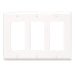 Leviton 3-Gang Decora/GFCI Device Decora Wall Plate/Faceplate Standard Size Thermoset Device Mount Gray (80411-GY)