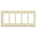 Leviton 5-Gang Decora/GFCI Device Decora Wall Plate/Faceplate Standard Size Thermoset Device Mount Ivory (80423-I)