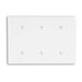 Leviton 3-Gang No Device Blank Wall Plate Standard Size Thermoset Strap Mount White (88035)