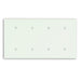 Leviton 4-Gang No Device Blank Wall Plate Standard Size Thermoset Strap Mount Ivory (86057)