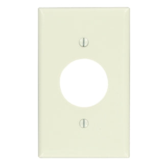 Leviton 1-Gang Single 1.406 Inch Hole Device Receptacle Wall Plate Standard Size Thermoset Device Mount Light Almond (78004)