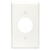 Leviton 1-Gang Single 1.406 Inch Hole Device Receptacle Wall Plate Standard Size Thermoset Device Mount White (88004)
