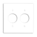 Leviton 2-Gang Single 1.406 Inch Hole Device Receptacle Wall Plate Standard Size Thermoset Device Mount Ivory (86052)