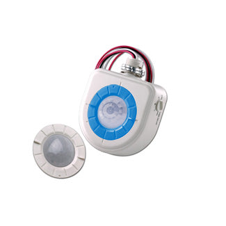 Leviton Occupancy Sensor Fixture Mount PIR High Bay 2 Interchangeable Lenses And Aisle Mask Cold Storage Model White (OSFHU-CTW)