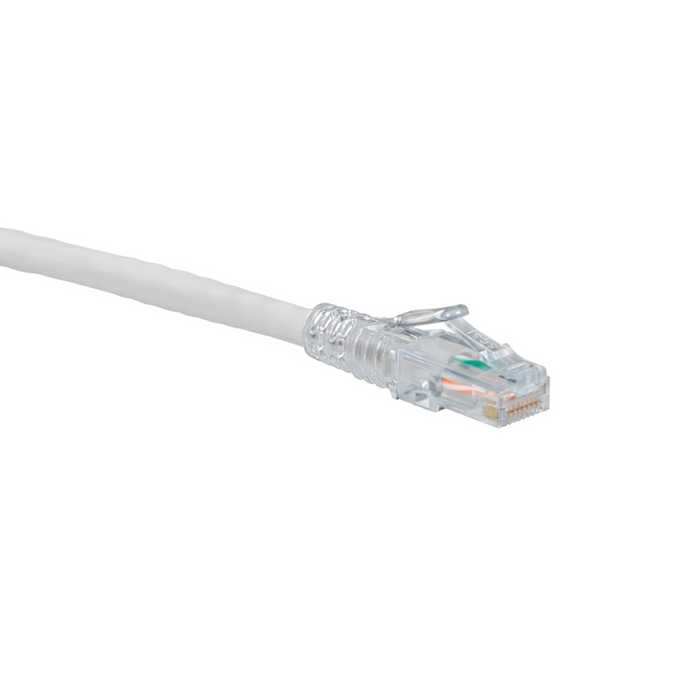 Leviton Extreme CAT5e SlimLine Boot Patch Cord 3 Foot White (5D460-3W)