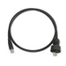 Leviton DuraPort Industrial Patch Cord Industrial Plug-To-RJ45 3 Foot Length CAT6 Black (D6721-3E)