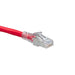 Leviton Atlas-X1 CAT6a SlimLine Boot Patch Cord 10 Foot Red (6AS10-10R)