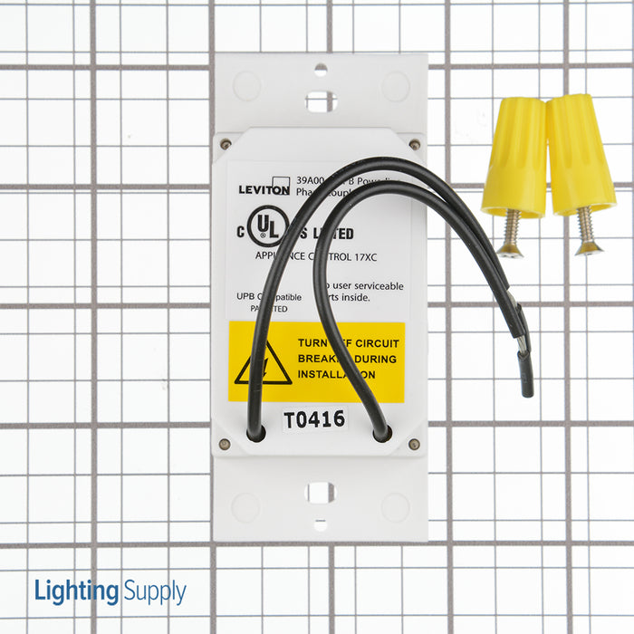 Leviton Phase Coupler Home Lighting Control (HLC) Is For Single Phase 120/240V 60-Hz Systems (39A00-1)