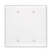 Leviton 2-Gang No Device Blank Wall Plate Midway Size Thermoset Box Mount Light Almond (80525-T)
