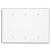 Leviton 3-Gang Midsize Blank Box Mount Wall Plate White (80533-W)