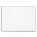 Leviton 3-Gang Midsize Blank Box Mount Wall Plate Ivory (80533-I)