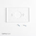 Leviton 1-Gang Single 1.406 Inch Hole Device Receptacle Wall Plate Midway Size Thermoset Device Mount White (80504-W)