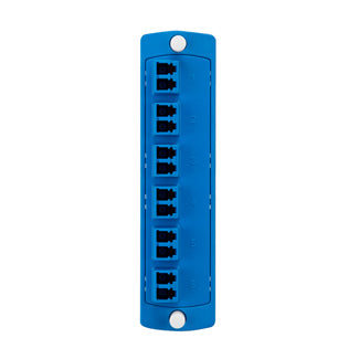 Leviton SDX Precision Molded Plate Blue Single-Mode OS1/2 Duplex LC 12 Fibers Zirconia Ceramic Sleeve (5F100-2LL)