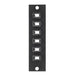Leviton SDX 6-pk Metal Adapter Plate With Simplex MTP Adapters Key Up To Key Down Black (5F100-6MP)