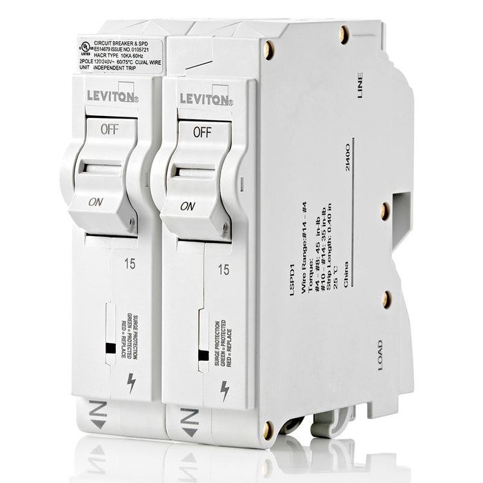 Leviton Plug-On Surge Protection Device 15A (LSPD1)