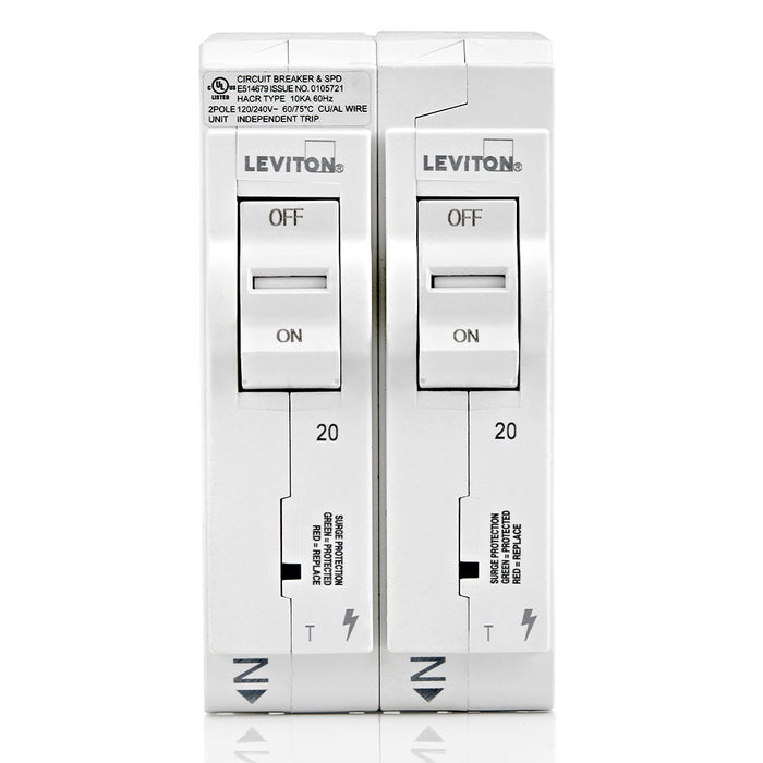 Leviton Plug-On Surge Protection Device 20A Thermal Magnetic (LSPD2-T)