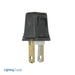 Leviton Plug Straight Blade Residential Grade 10 Amp 125V NEMA 1-15P 2-Pole 2-Wire Polarized Non-Grounding Brown (123-P)