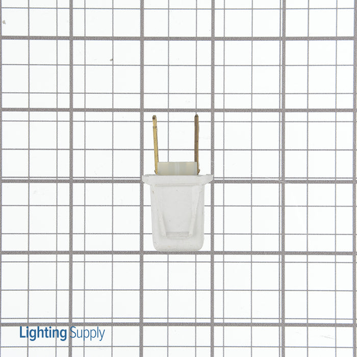 Leviton Plug Straight Blade Residential Grade 10 Amp 125V NEMA 1-15P 2-Pole 2-Wire Polarized Non-Grounding White (123-PW)