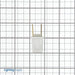 Leviton Plug Straight Blade Residential Grade 10 Amp 125V NEMA 1-15P 2-Pole 2-Wire Polarized Non-Grounding White (123-PW)