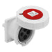 Leviton 20 Amp 480V 2P 3W Outlet North American Pin And Sleeve Receptacle Industrial Grade IP67 Watertight Red (320R7W)