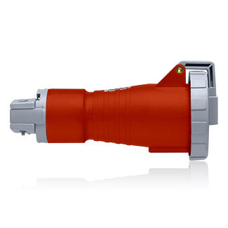 Leviton 20 Amp 480V 2P 3W North American Pin And Sleeve Connector Industrial Grade IP67 Watertight Red (320C7W)