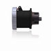 Leviton 100 Amp 600V 3-Phase 3P 4W Outlet North American Pin And Sleeve Receptacle Industrial Grade IP67 Watertight Black (4100R5W)